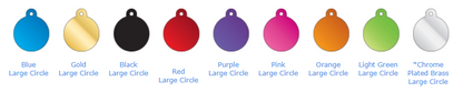 Circle Pet Identification Tag